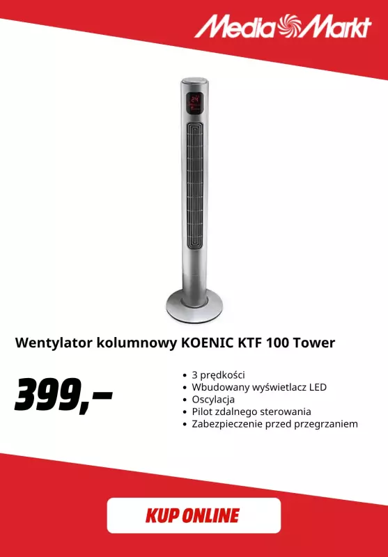Media Markt - gazetka promocyjna Klimatyzatory i wentylatory na upały   - strona 3