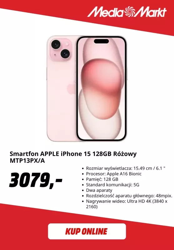 Media Markt - gazetka promocyjna Extra -5% na produkty Apple! od czwartku 26.06 do poniedziałku 30.06 - strona 4