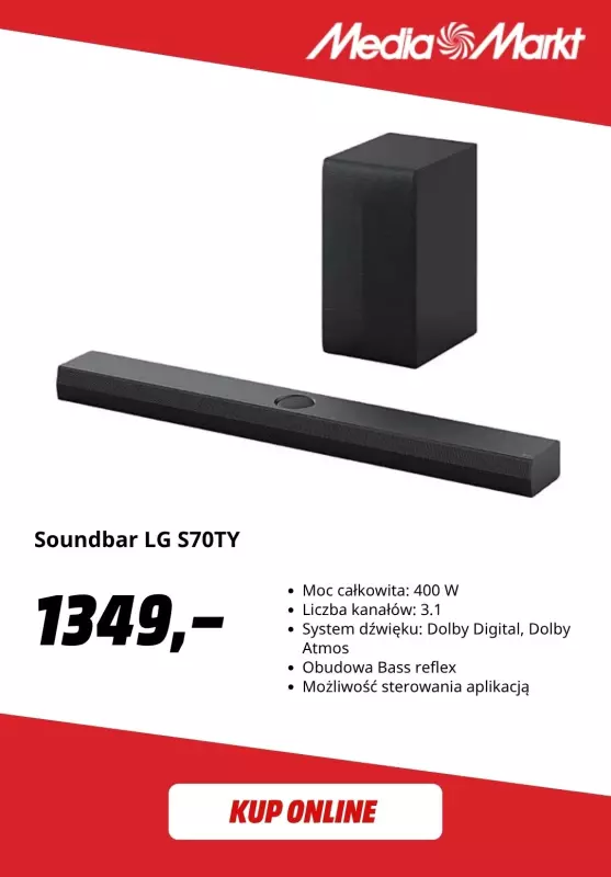 Media Markt - gazetka promocyjna TV & Soundbary -10% w zestawie od wtorku 01.07 do niedzieli 13.07 - strona 3