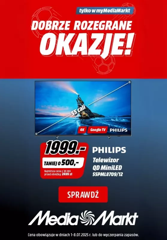 Media Markt - gazetka promocyjna TV & Soundbary -10% w zestawie od wtorku 01.07 do niedzieli 13.07