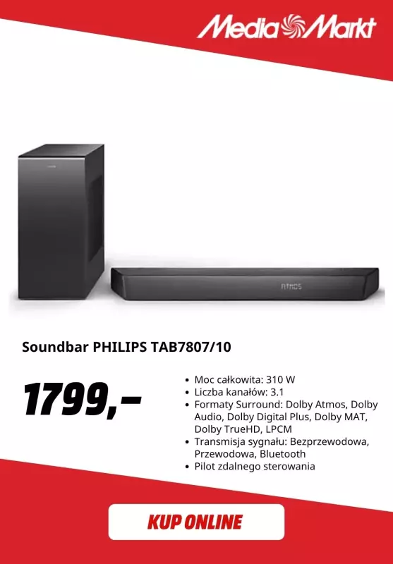 Media Markt - gazetka promocyjna TV & Soundbary -10% w zestawie od wtorku 01.07 do niedzieli 13.07 - strona 5