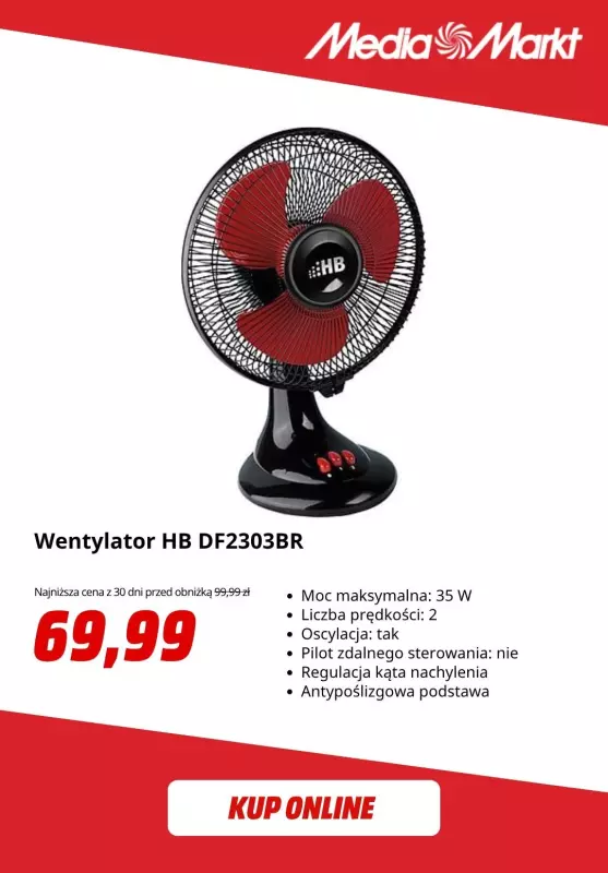 Media Markt - gazetka promocyjna Klimatyzatory i wentylatory na upały   - strona 2