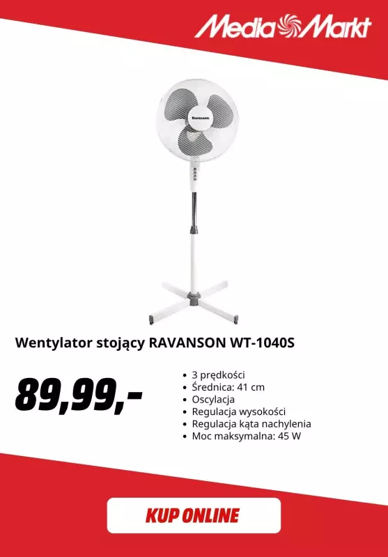 Media Markt - gazetka promocyjna Klimatyzatory i wentylatory na upały   - strona 3