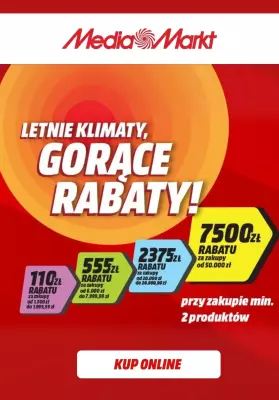 Media Markt - gazetka promocyjna WIELKIE Rabatowanie  do -7500 zł od wtorku 08.07 do poniedziałku 21.07