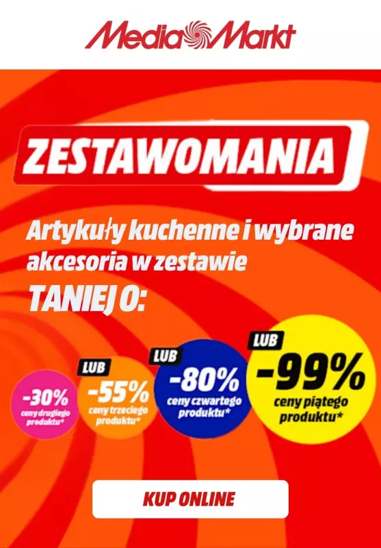 Media Markt - gazetka promocyjna Zestawomania! Do -99% na najtańszy produkt od wtorku 15.07 do piątku 18.07