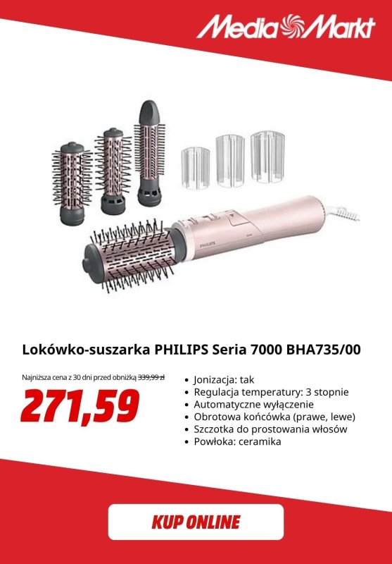 Media Markt - gazetka promocyjna -20% na stylizację włosów z Philips od czwartku 24.07 do poniedziałku 28.07 - strona 8