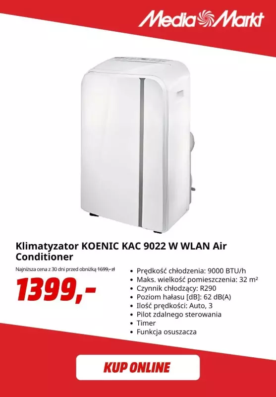 Media Markt - gazetka promocyjna Klimatyzatory i wentylatory na upały od wtorku 29.07 do niedzieli 10.08 - strona 7