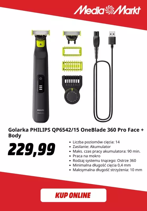 Media Markt - gazetka promocyjna Męskie golarki elektryczne w super cenach od środy 30.07 do czwartku 07.08 - strona 4