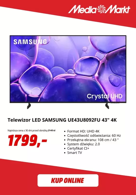 Media Markt - gazetka promocyjna Zestawomania na AGD i telewizory! Do -99% na najtańszy produkt   - strona 3