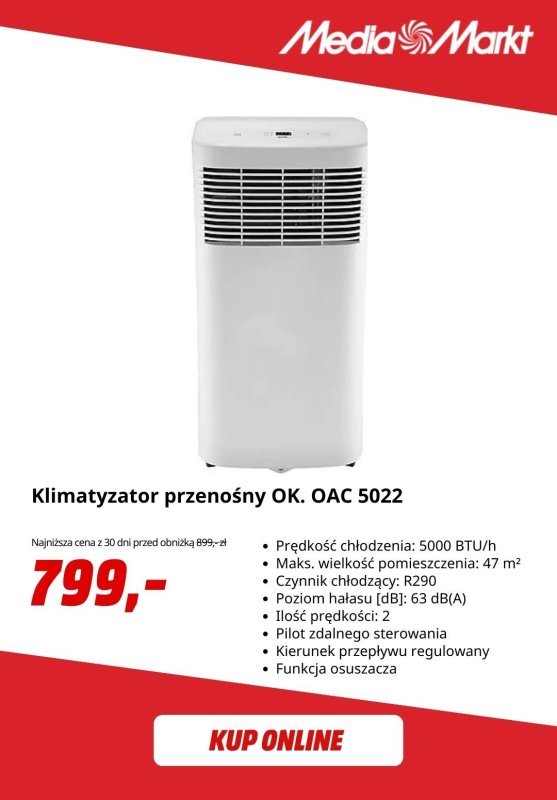 Media Markt - gazetka promocyjna Klimatyzatory i wentylatory na upały od środy 13.08 do poniedziałku 25.08 - strona 6