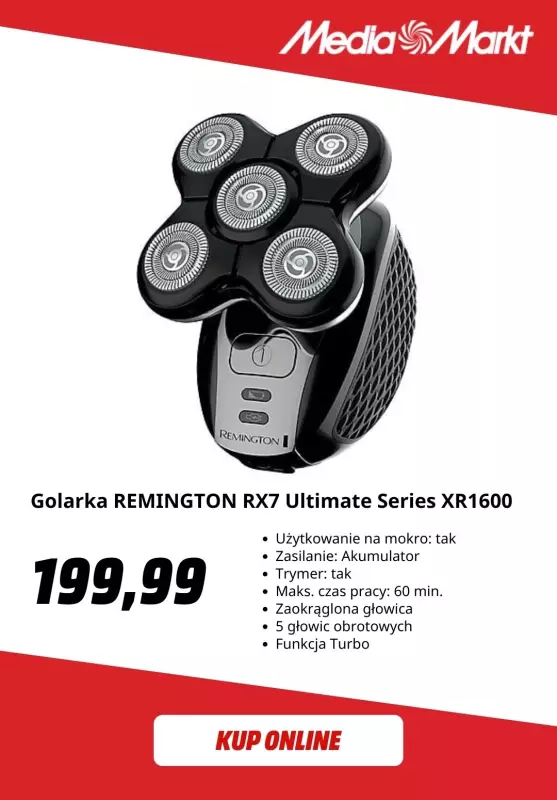 Media Markt - gazetka promocyjna Męskie golarki elektryczne w super cenach! od środy 03.09 do piątku 12.09 - strona 4