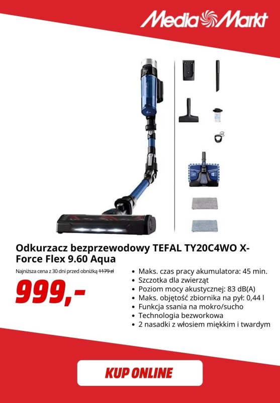 Media Markt - gazetka promocyjna Odkurzacze bezprzewodowe w super cenach! od poniedziałku 15.09 do środy 24.09 - strona 5