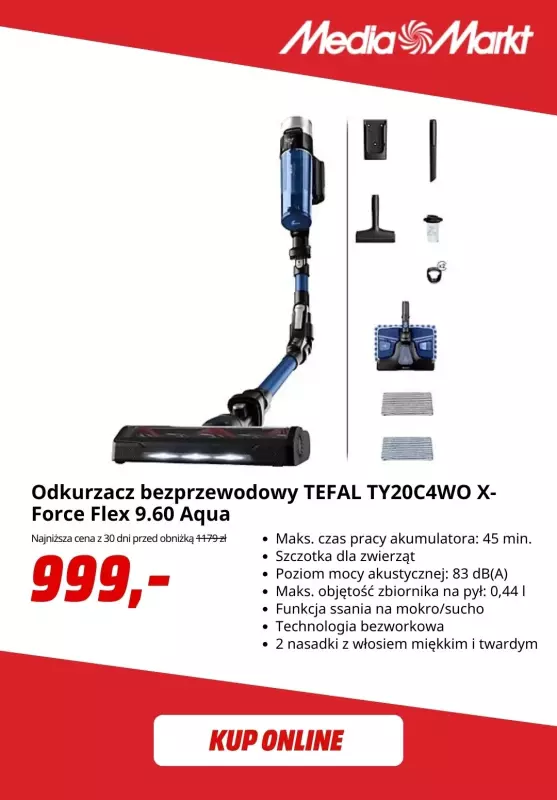 Media Markt - gazetka promocyjna Odkurzacze bezprzewodowe w super cenach! od poniedziałku 15.09 do środy 24.09 - strona 5