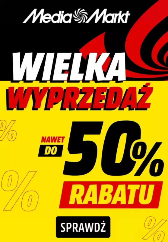 Media Markt - gazetka promocyjna Wielka Wyprzedaż do -50% od środy 01.10 do środy 08.10