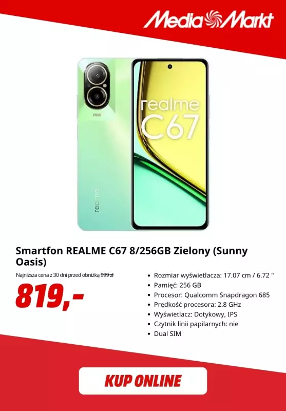 Media Markt - gazetka promocyjna Smartfony w promocyjnych cenach od piątku 03.10 do poniedziałku 13.10 - strona 3