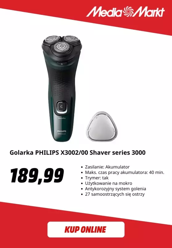 Media Markt - gazetka promocyjna Męskie golarki elektryczne w super cenach   - strona 3