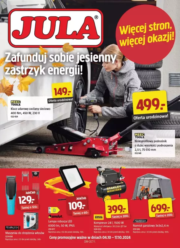 Jula - gazetka promocyjna Gazetka od piątku 04.10 do czwartku 17.10