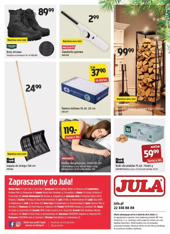 Jula - gazetka promocyjna Gazetka od piątku 15.11 do niedzieli 24.11 - strona 22