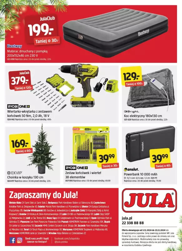 Jula - gazetka promocyjna Gazetka od wtorku 03.12 do środy 25.12 - strona 20