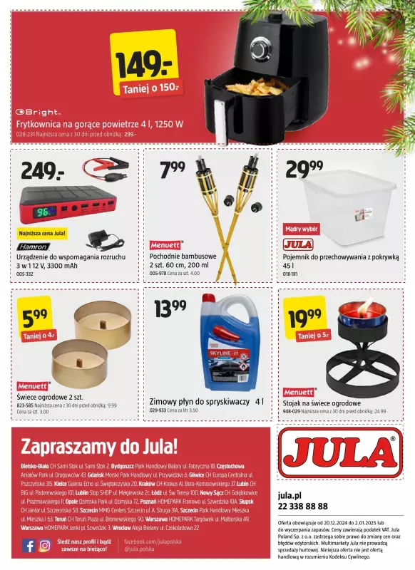 Jula - gazetka promocyjna Gazetka od piątku 27.12 do czwartku 02.01 - strona 16