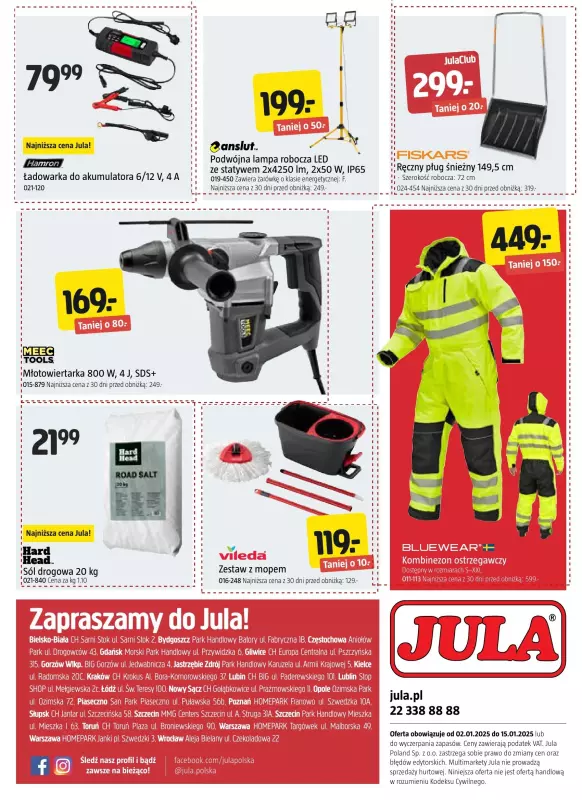 Jula - gazetka promocyjna Gazetka od piątku 03.01 do środy 15.01 - strona 16