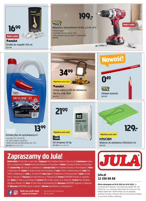 Jula - gazetka promocyjna Gazetka od czwartku 16.01 do środy 29.01 - strona 15