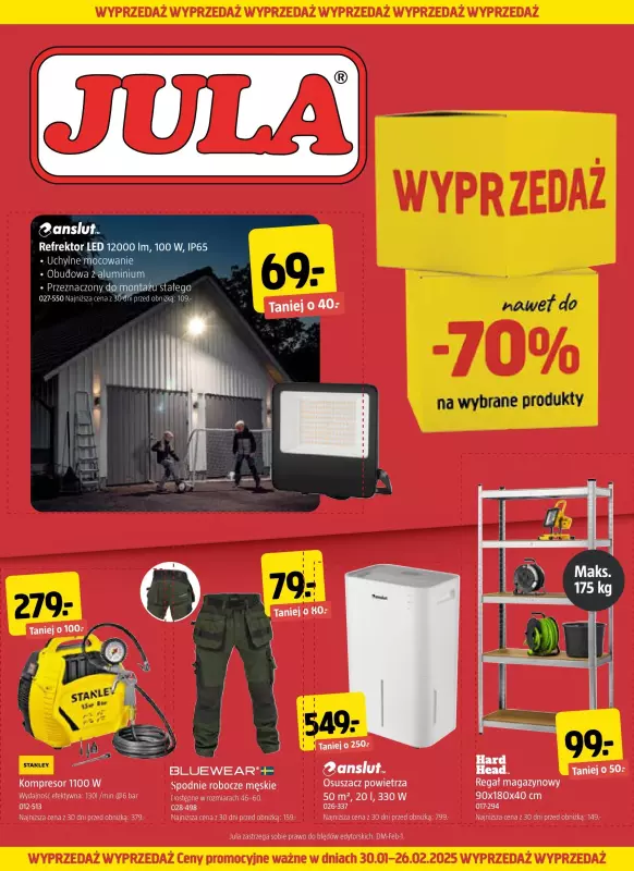 Jula - gazetka promocyjna Gazetka od czwartku 30.01 do środy 26.02