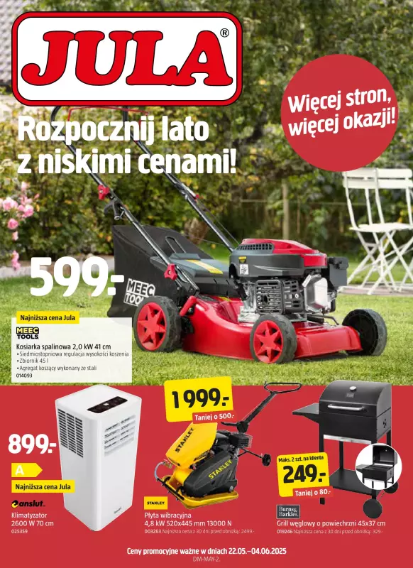 Jula - gazetka promocyjna Gazetka od czwartku 22.05 do środy 04.06