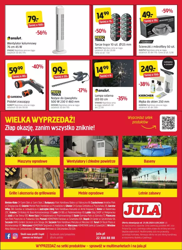 Jula - gazetka promocyjna Gazetka od czwartku 21.08 do środy 17.09 - strona 16