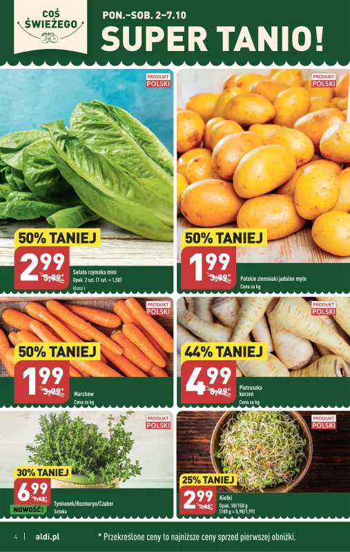 Aldi - gazetka promocyjna Pełny katalog od poniedziałku 02.10 do soboty 07.10 - strona 4