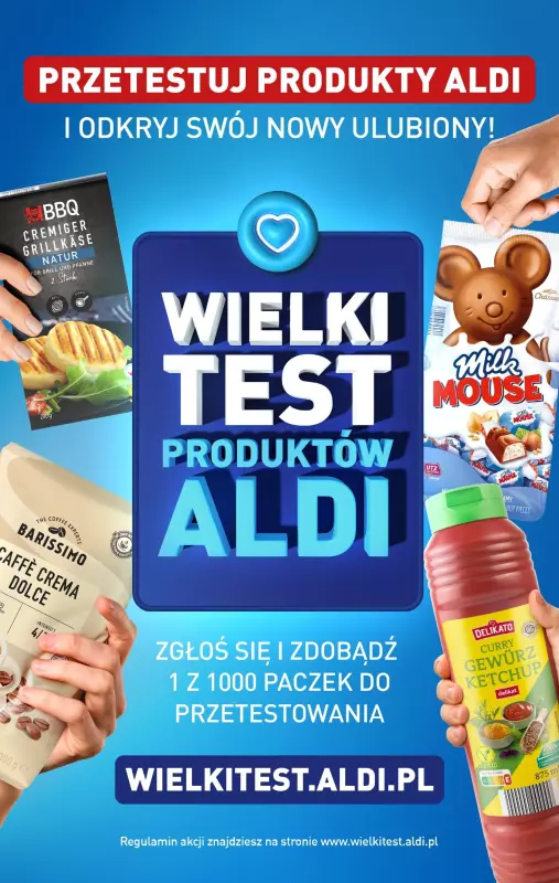Aldi - gazetka promocyjna Wielki test produktów Aldi od niedzieli 26.05 do soboty 01.06