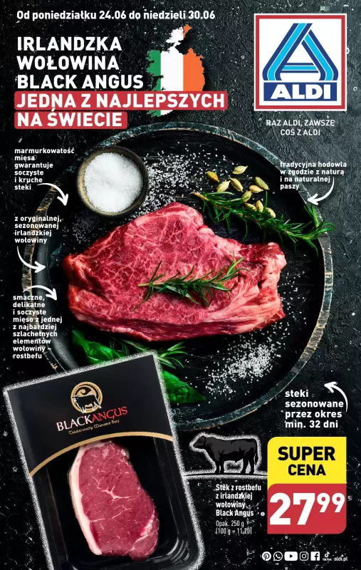 Aldi - gazetka promocyjna Aldi SUPER CENY! od poniedziałku 24.06 do niedzieli 30.06