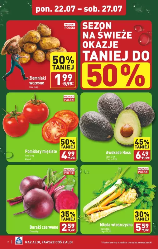 Aldi - gazetka promocyjna Pełny katalog od poniedziałku 22.07 do soboty 27.07 - strona 2