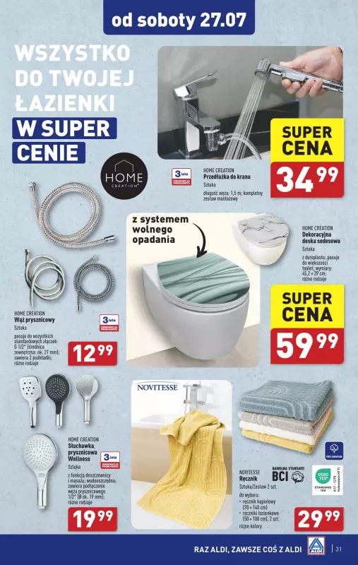 Aldi - gazetka promocyjna Pełny katalog od poniedziałku 22.07 do soboty 27.07 - strona 31