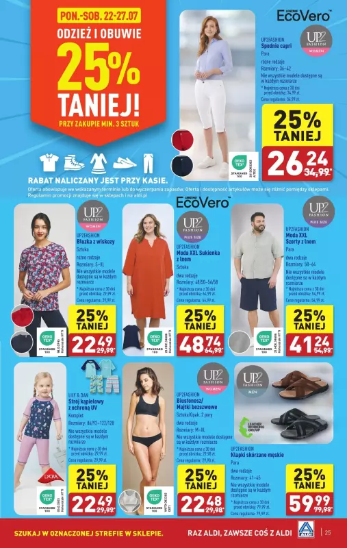 Aldi - gazetka promocyjna Pełny katalog od poniedziałku 22.07 do soboty 27.07 - strona 25