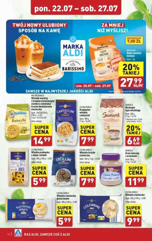 Aldi - gazetka promocyjna Pełny katalog od poniedziałku 22.07 do soboty 27.07 - strona 14