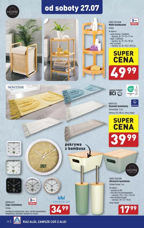 Aldi - gazetka promocyjna Pełny katalog od poniedziałku 22.07 do soboty 27.07 - strona 30