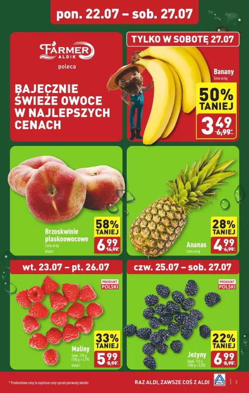 Aldi - gazetka promocyjna Pełny katalog od poniedziałku 22.07 do soboty 27.07 - strona 3