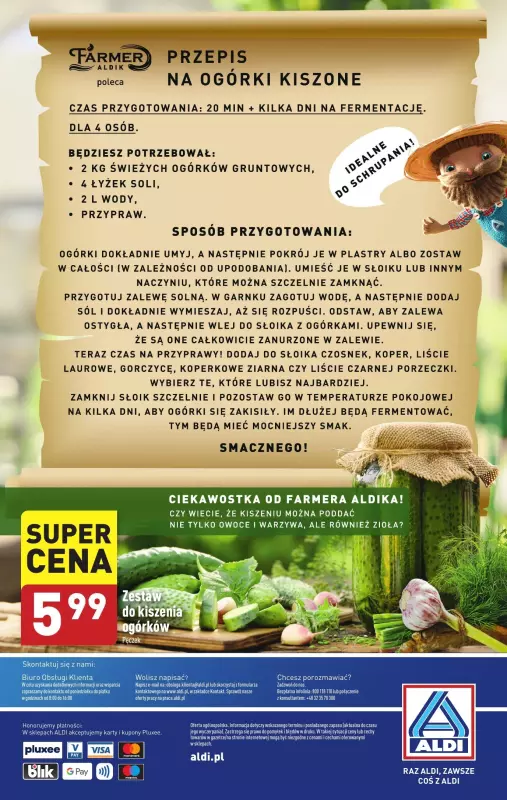 Aldi - gazetka promocyjna Farmer Aldik poleca! od poniedziałku 22.07 do soboty 27.07 - strona 6