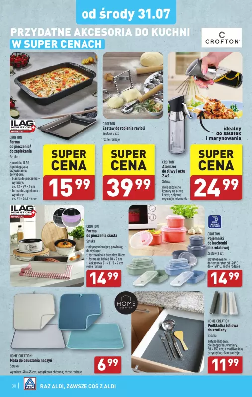 Aldi - gazetka promocyjna Pełny katalog od poniedziałku 29.07 do soboty 03.08 - strona 30