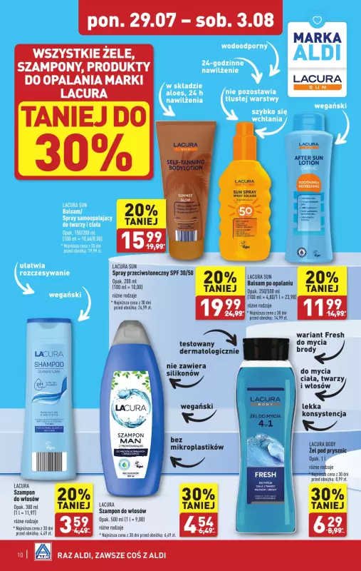 Aldi - gazetka promocyjna Pełny katalog od poniedziałku 29.07 do soboty 03.08 - strona 10