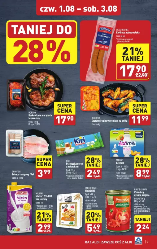 Aldi - gazetka promocyjna Pełny katalog od poniedziałku 29.07 do soboty 03.08 - strona 21