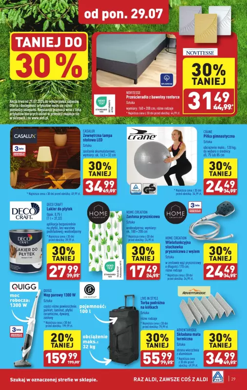 Aldi - gazetka promocyjna Pełny katalog od poniedziałku 29.07 do soboty 03.08 - strona 29