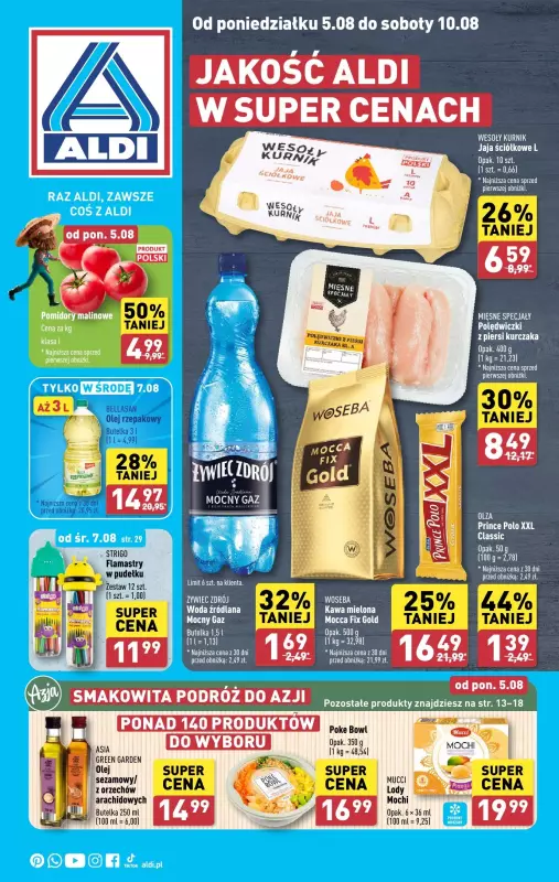 Aldi - gazetka promocyjna Pełny katalog od poniedziałku 05.08 do soboty 10.08