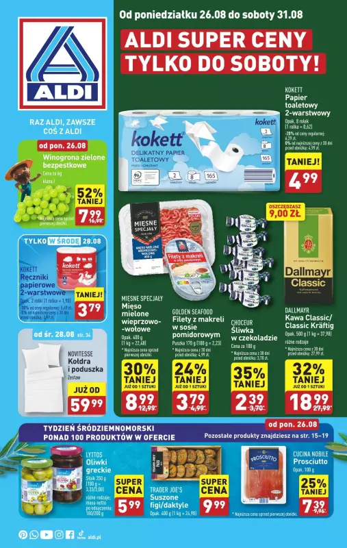 Aldi - gazetka promocyjna Pełny katalog! od poniedziałku 26.08 do soboty 31.08