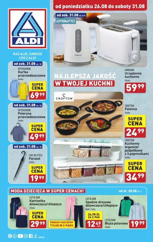 Aldi - gazetka promocyjna Aldi ma to coś! od poniedziałku 26.08 do soboty 31.08