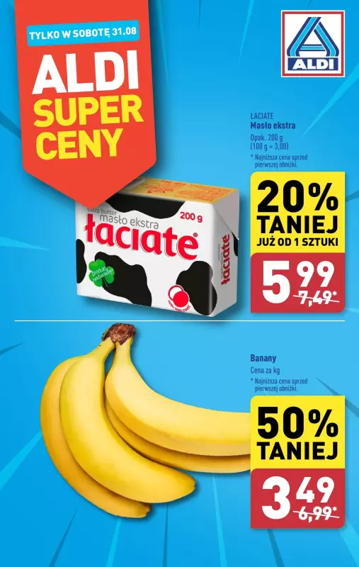 Aldi - gazetka promocyjna Super cena! od soboty 31.08 do soboty 31.08