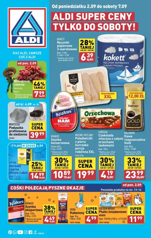 Aldi - gazetka promocyjna Pełny katalog! od poniedziałku 02.09 do soboty 07.09