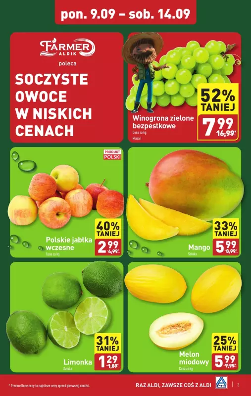 Aldi - gazetka promocyjna Pełny katalog od poniedziałku 09.09 do soboty 14.09 - strona 3