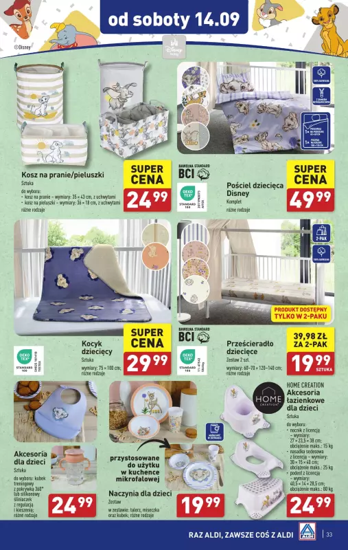 Aldi - gazetka promocyjna Pełny katalog od poniedziałku 09.09 do soboty 14.09 - strona 33